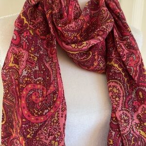Gold thread  Paisley scarf